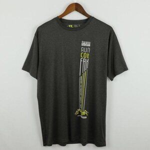 Colfax Marathon 2016 Men's XL Gray White Graphic Crewneck Short Sleeve Tech Tee